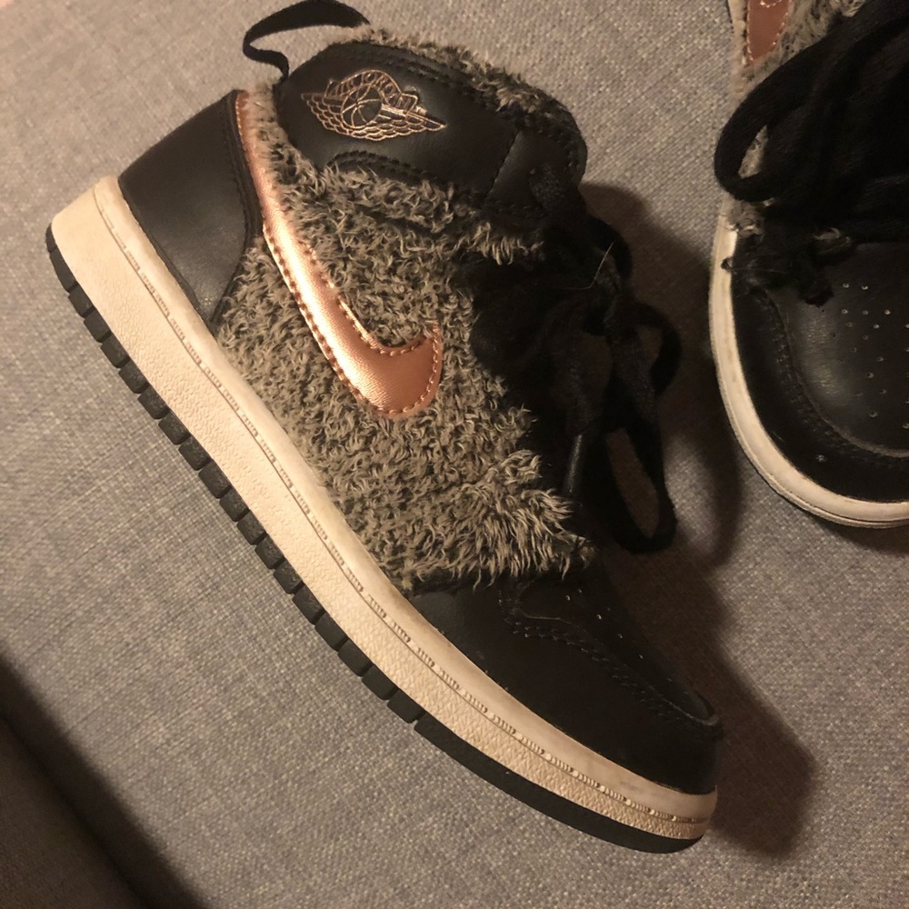 Nike Jordans Faux Fur